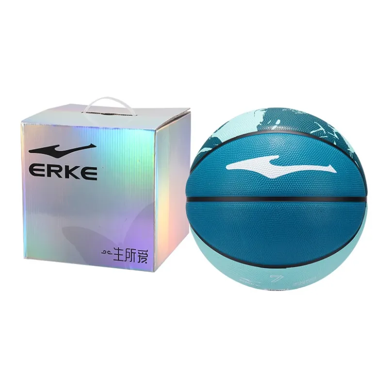 Erke Comic Collection Rubber Basketball Misty Rain Blue Size 5/7 Street Training Unisex-6