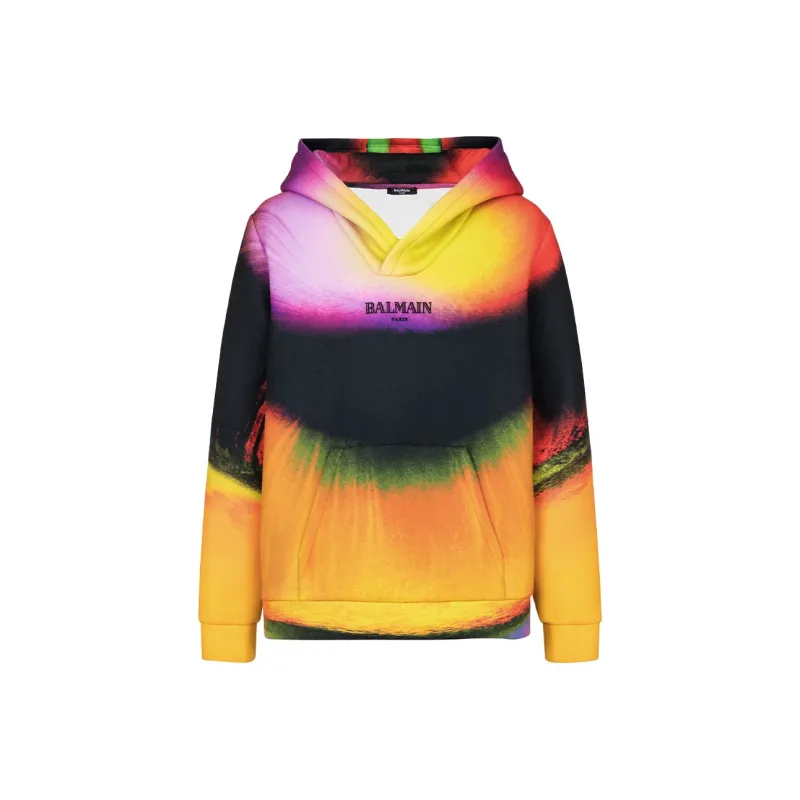 BALMAIN Ibby Njoya Print Hoodie-0