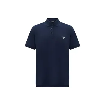 EMPORIO ARMANI SS24 Polo Shirt Men's Navy Blue