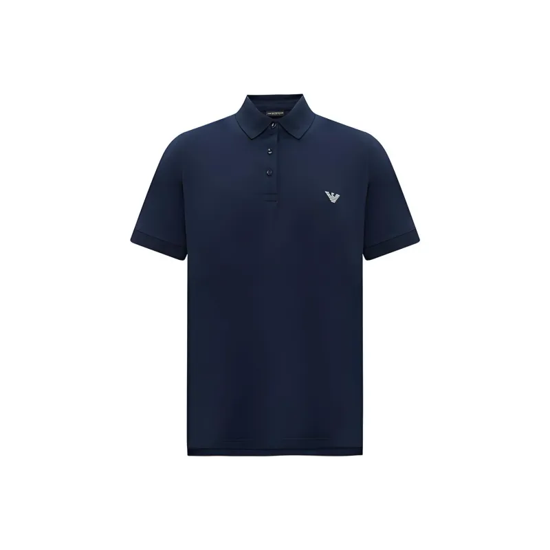 EMPORIO ARMANI SS24 Polo Shirt Men's Navy Blue-0