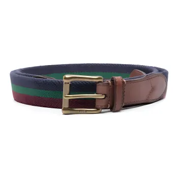 Polo Ralph Lauren Stripes Design Pin Buckle Belt Men's Multicolor