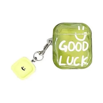 Beams Compatibility Airpods4/3/Pro/Pro2 TPU Ins Minimalist Style Green Headphone Cases