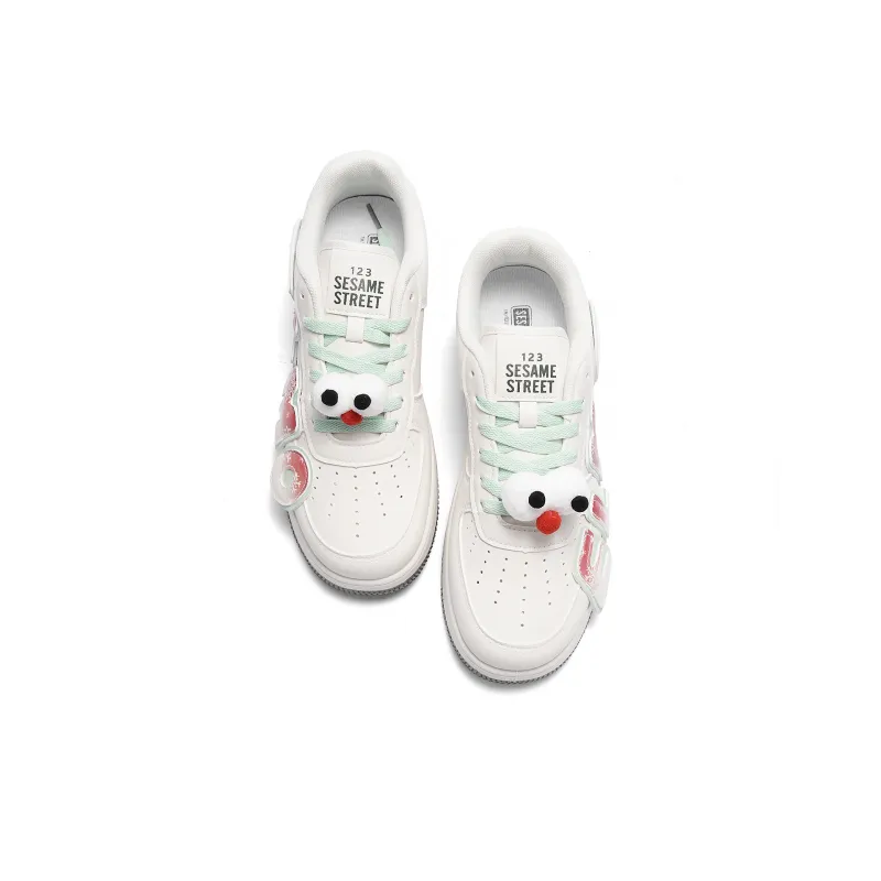 SESAME STREET Warm Cushioning Coverage Wear-Resistant Low-Top Skateboard Shoes Unisex Box-31