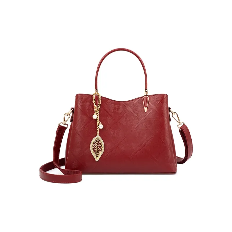 Vigno Synthetic Leather Shoulder Bag, Crossbody Bag, Handbag Women's Red-1