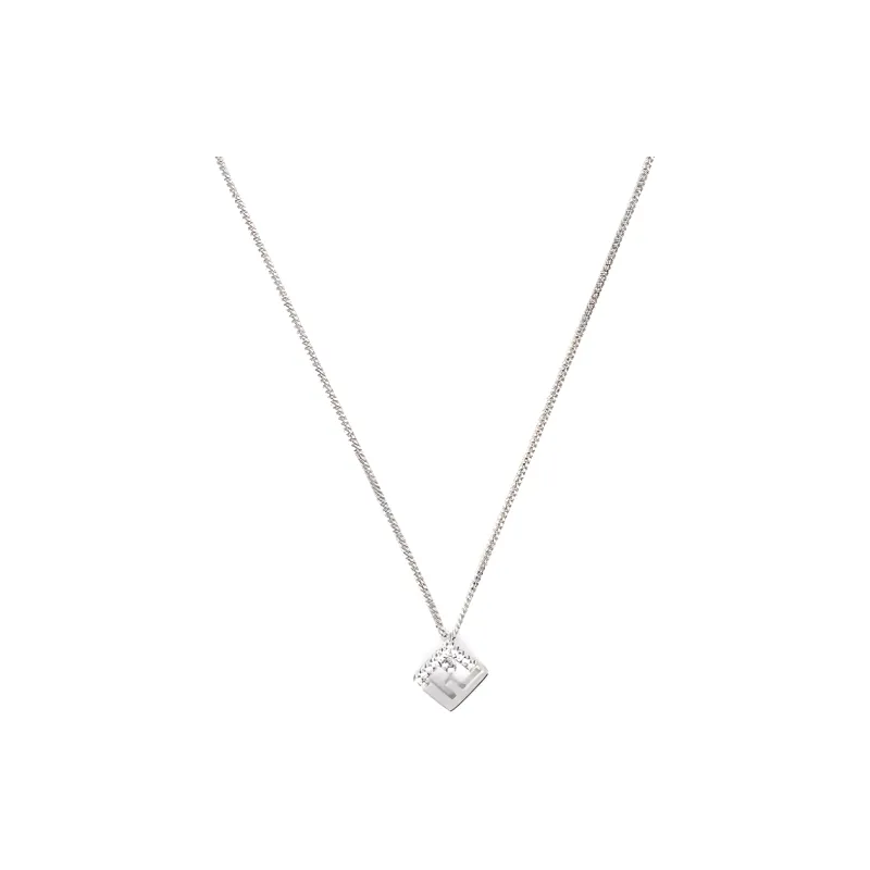 FENDI Brass Necklaces Women's Silver-0