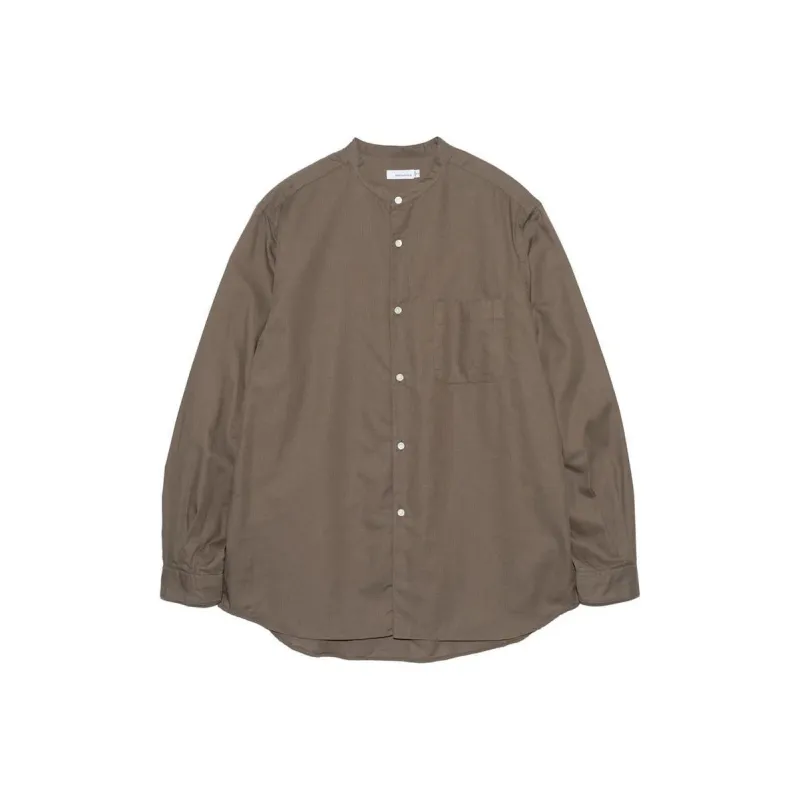 Nanamica Band Collar Panama Shirt-0