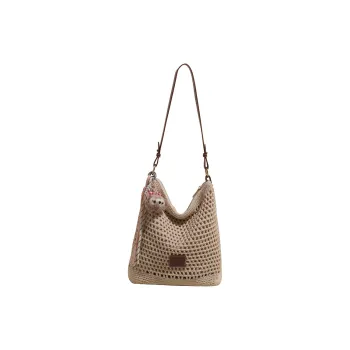 Wenpercy PU Patch Woven Shoulder Bag Regular Women's Multicolor