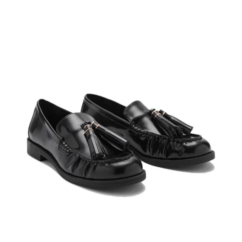 MANGO Loafers Women's Black-1