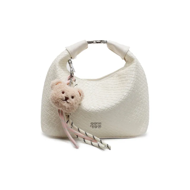 Yalu PU Shoulder Bag, Crossbody Bag, Handbag Women's Black/Ecru/Silver/Blue/Pink-8