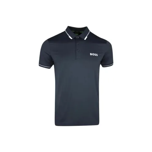 HUGO BOSS Polo Shirt Men's Marine Blue