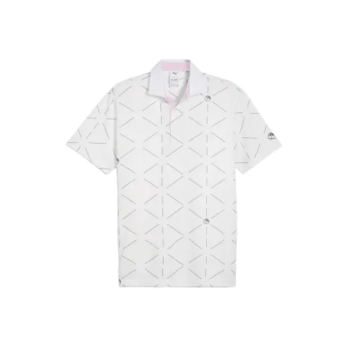 PUMA Crew TR Big Logo Polo Shirts Unisex White
