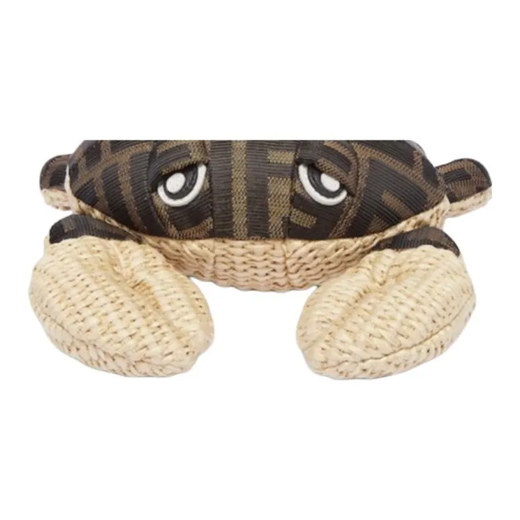 FENDI Raffia With Nylon Bag Accessory Men's Brown-3
