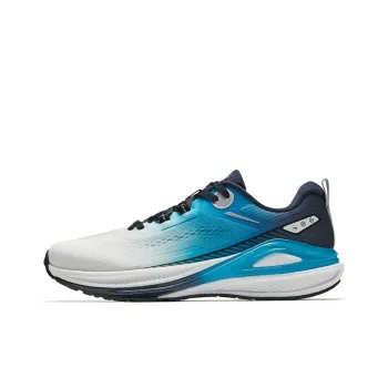 CHAOJIANTA Anti Slip Wear Resistant Low Top Casual Running Shoes Men's White Blue