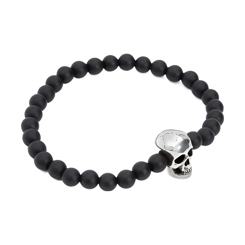 Alexander McQueen Skull Beaded Bracelet-2