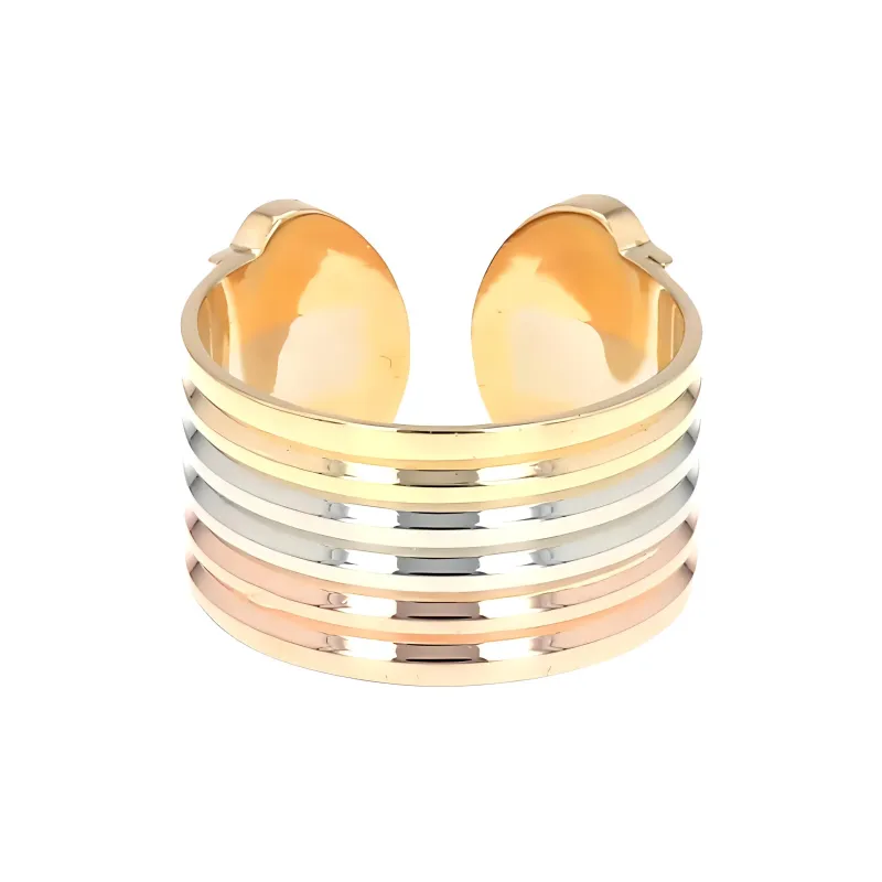 Cartier 18kt Yellow Gold Open Cartier C Ring-2