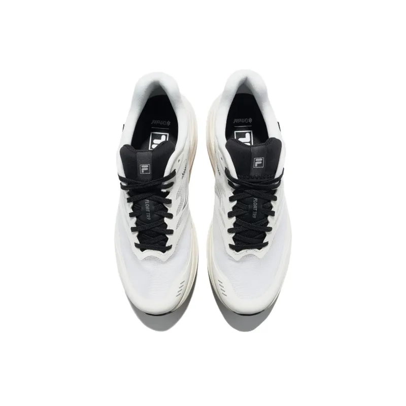 FILA Anti Slip Wear Resistant Low Top Trail Running Shoes Unisex White-4