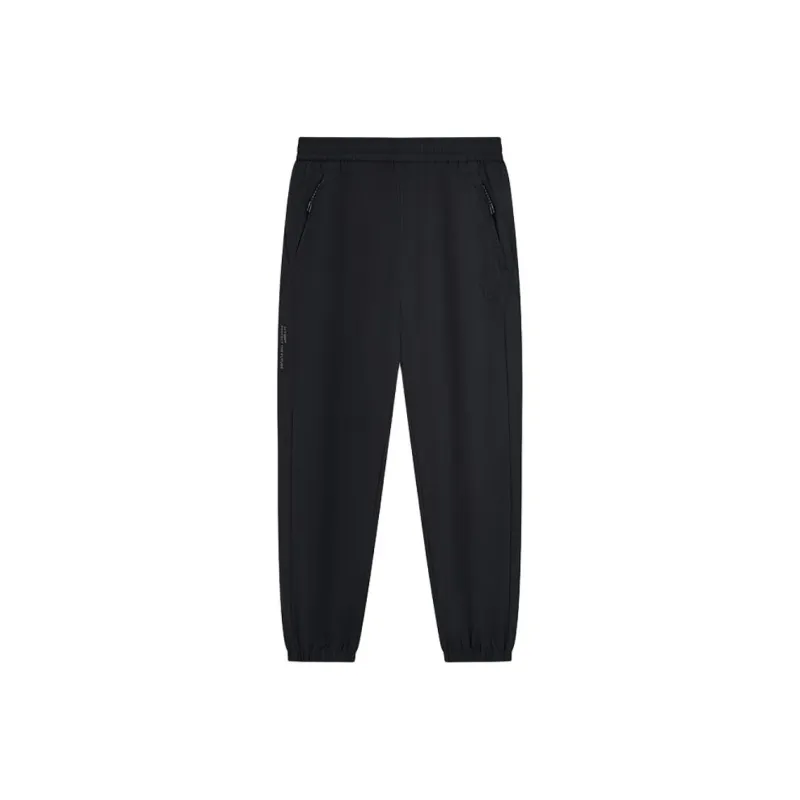 XTEP Knitted Sweatpants Men's Jet Black-0