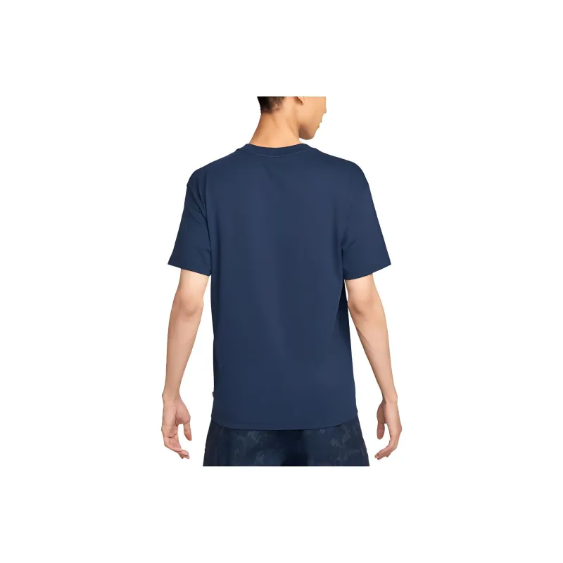 Nike T Shirts Men Navy Blue-1