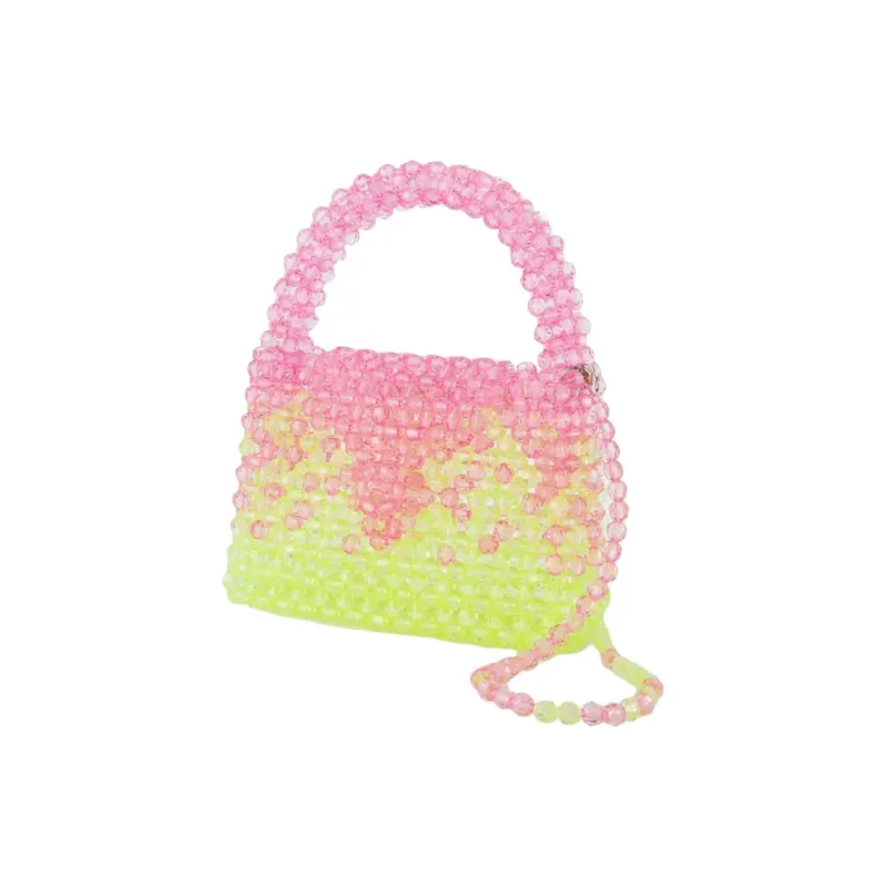 Germanier Recycled PVC One Shoulder Handbag Women's Pink & Lime-1
