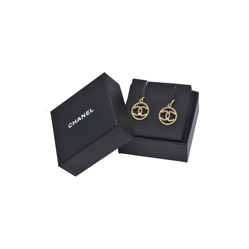 CHANEL Earrings Women's Gold-2