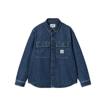 Carhartt WIP FW23 Tannin Series Shirts Men Stonewashed Blue