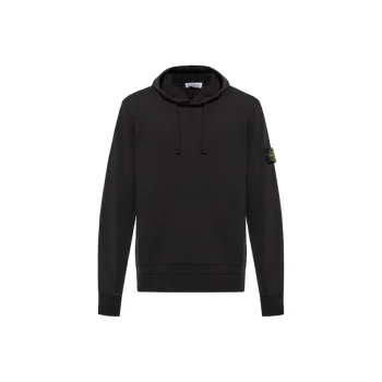 STONE ISLAND Fleece Garment Dyed Hoodie