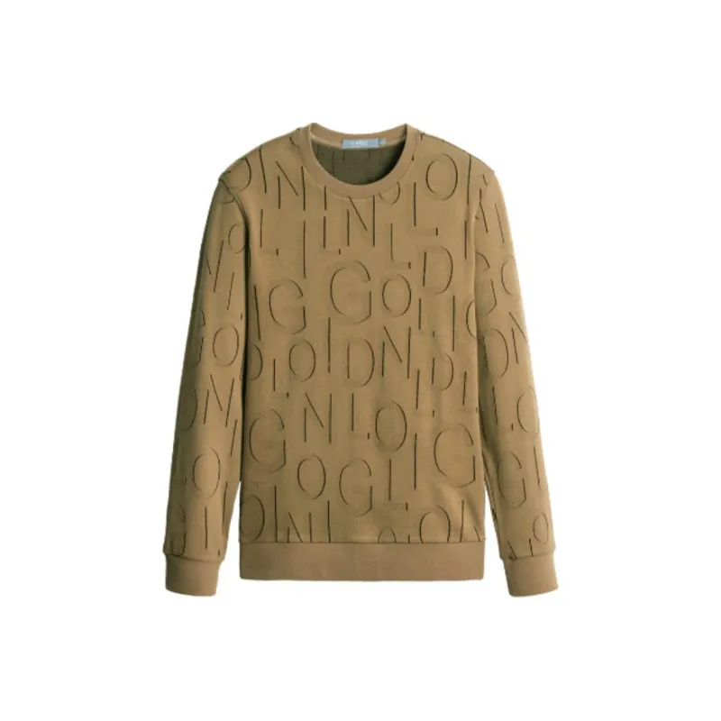 GOLDLION T Shirts Men Khaki-0