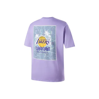NBA Los Angeles Lakers SS25 T Shirt Unisex Light Purple