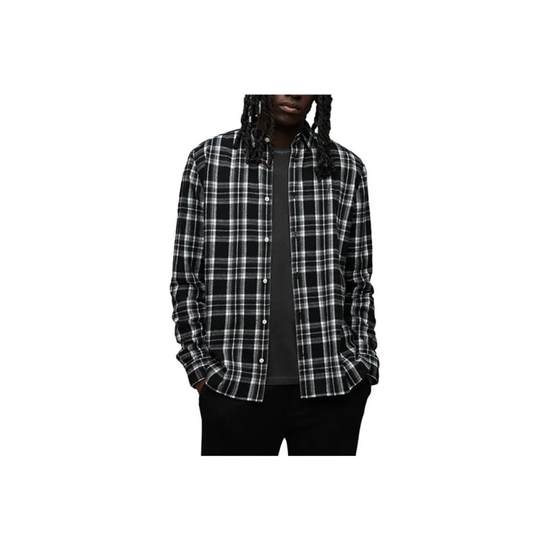 ALLSAINTS Shirts Men White Green-0