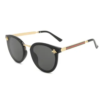 YUZHAOLIN PC Metal Oval Sunglasses Unisex