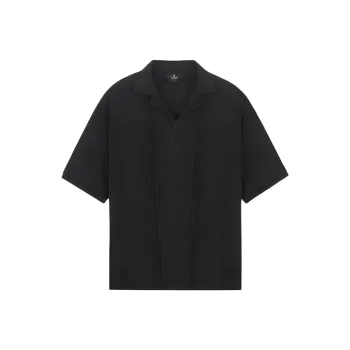 REPRESENT Pointelle-knit Polo Shirt