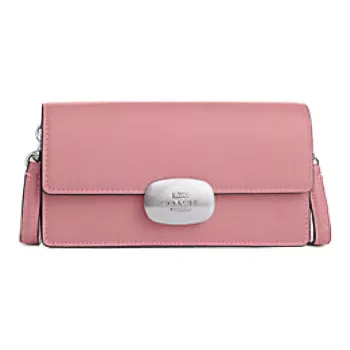 COACH Eliza Calfskin Baguette Bag Shoulder Bag Crossbody Bag Small Size Women's Pink