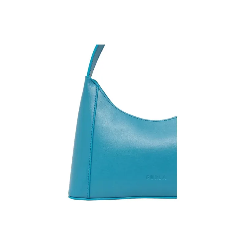 Furla Leather Handbag, Shoulder Bag Women's Blue-2
