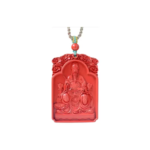 HUWEI Cinnabar Jade Necklaces Unisex