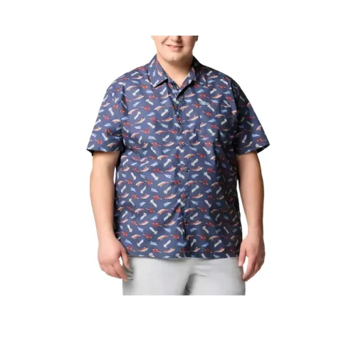 Columbia PFG Trollers Best Shirt Men's Pride In The Night Flight