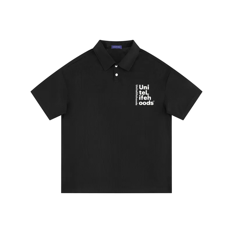 Unite Life HOODS Polo Shirt Unisex White-6