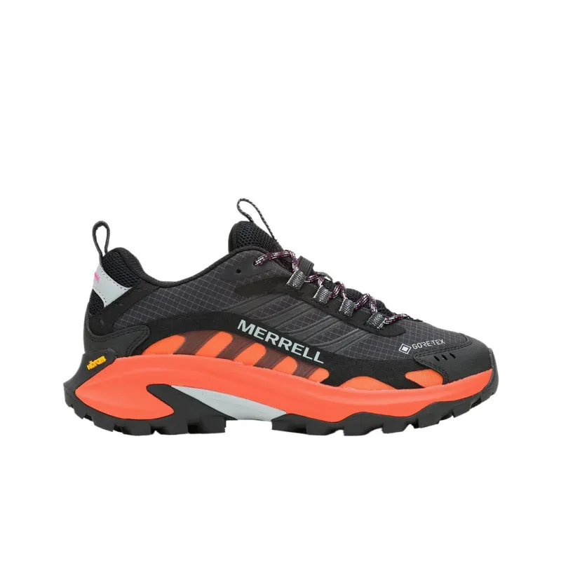 MERRELL Moab Speed 2 Gore Tex Black Orange Women's-1