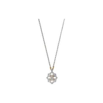 BUCCELLATI White Gold Gold Diamond Pendants Women's Silver