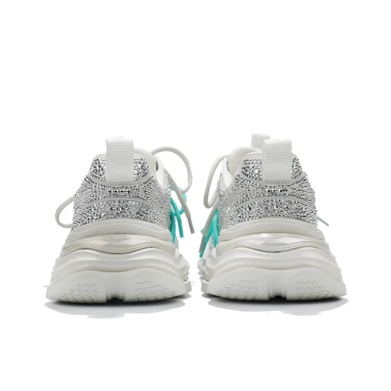 FERNANDA FRANKLIN Anti Slip Wear Resistant Low Top Lightweight Chunky Sneakers Women's-11