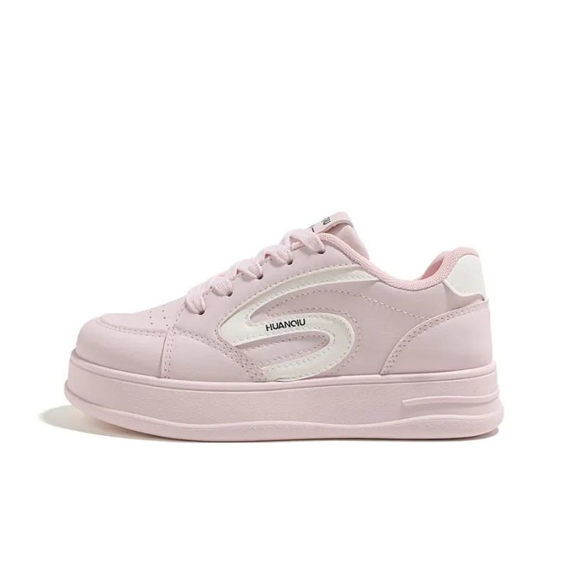 HUANQIU Anti Slip And Wear Resistant Height Increasing Low Top Skateboard Shoes Women's-10