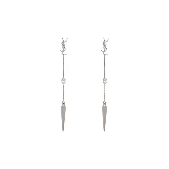 SAINT LAURENT Opyum Ysl Rhinestone Spike Earrings