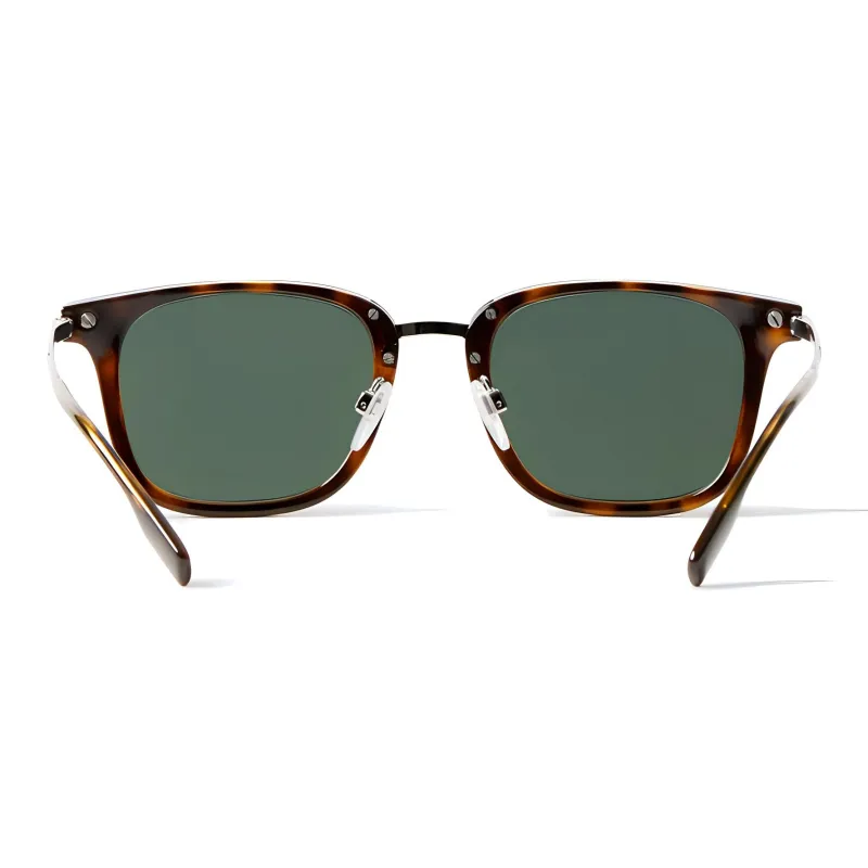 Burberry Nylon Metal Irregular Shape Sunglasses Unisex Brown-2