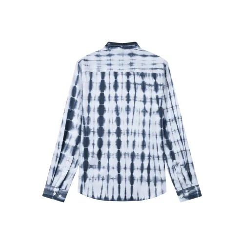 DAVID NAMAN Shirts Men Blue White