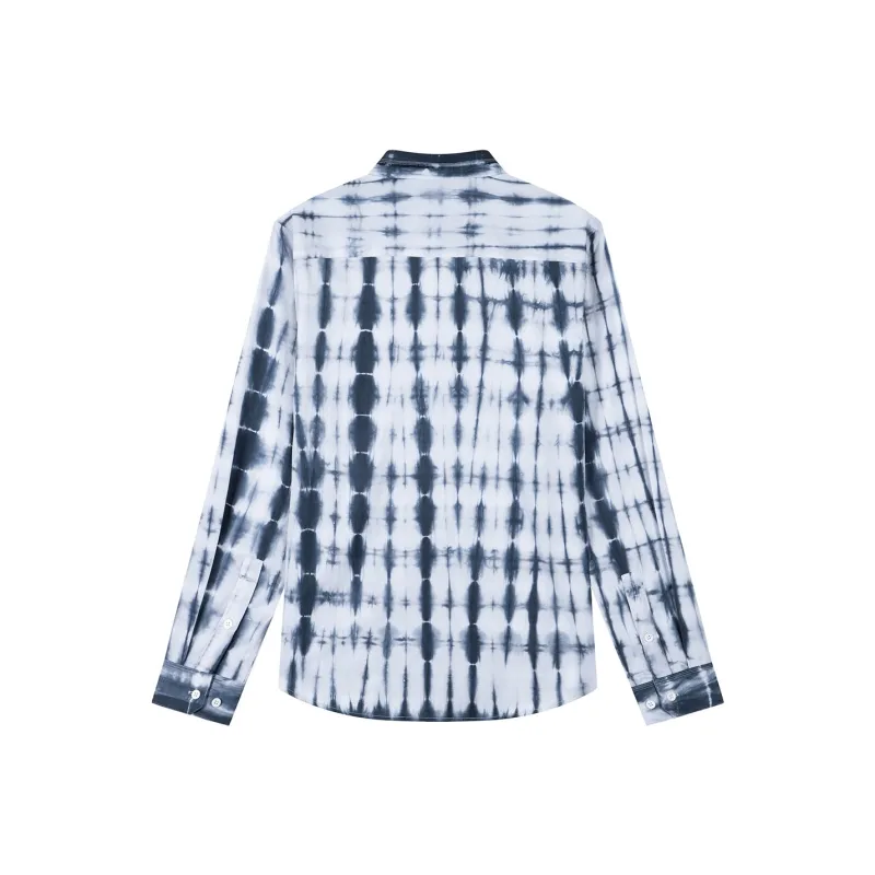 DAVID NAMAN Shirts Men Blue White-0