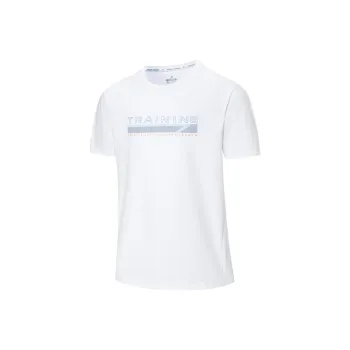 XTEP T Shirts Men Pearl White