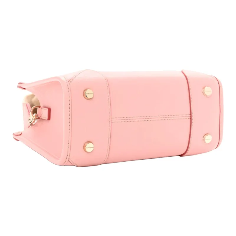 MCM Cow Leather Tote Bag, Shopping Bag, Crossbody Bag, Handbag Mini Women's Pink-2