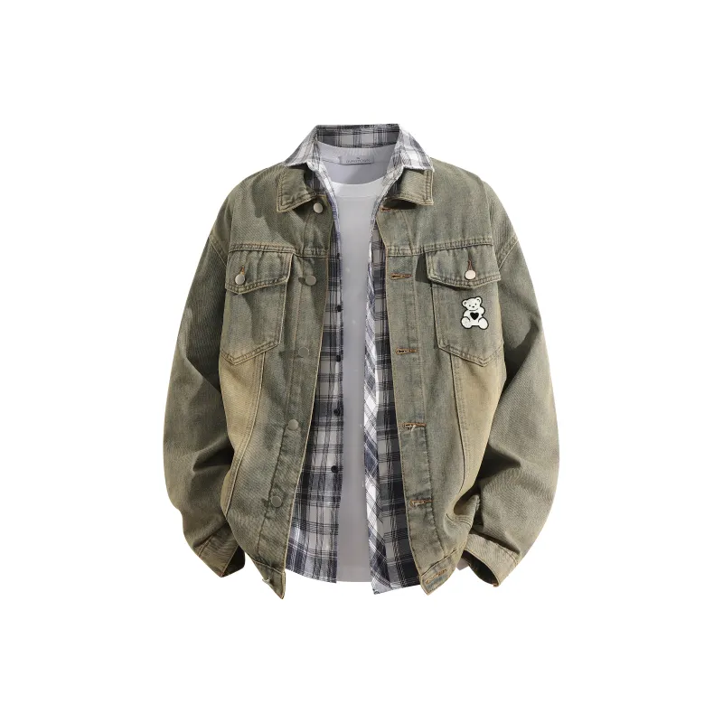 LIVINGTOWN Denim Jackets Unisex-11