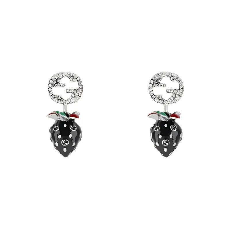 GUCCI Artificial Crystal Earrings Women's-0