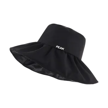 PEAK Polyester Bucket Hats Unisex Black Beige