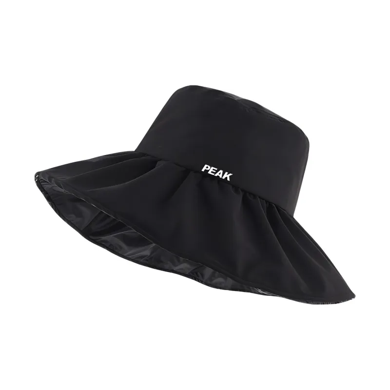 PEAK Polyester Bucket Hats Unisex Black Beige-0